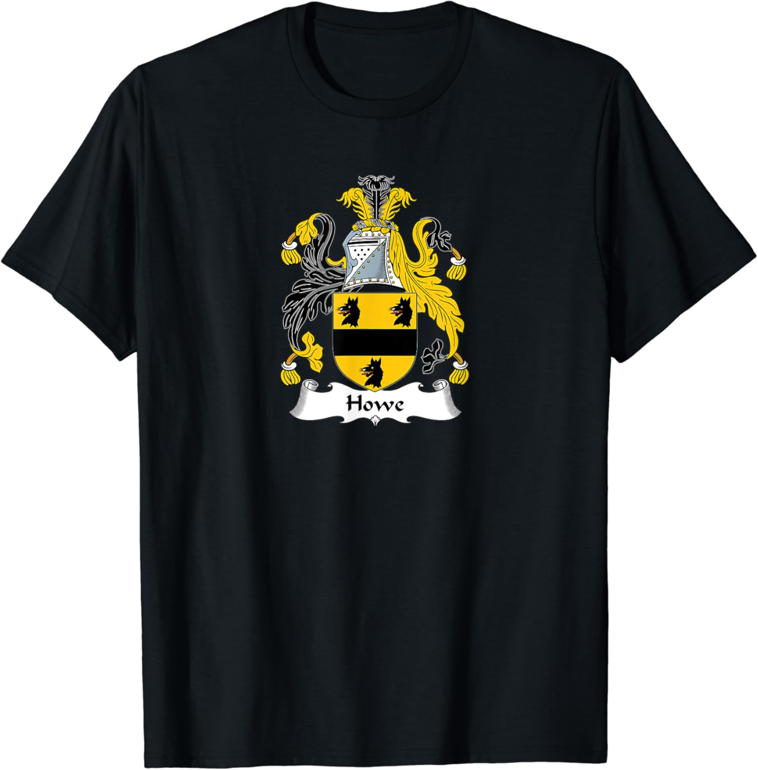 Howe Coat of Arms Family Crest Shirt Clothing, Shoes